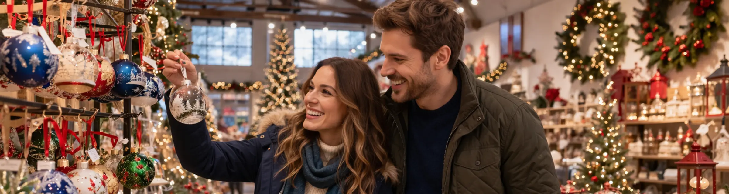 Christmas decorations from outlet store